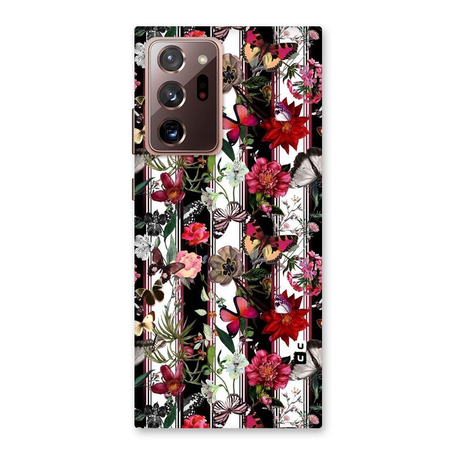 Butterfly Flowers Back Case for Galaxy Note 20 Ultra