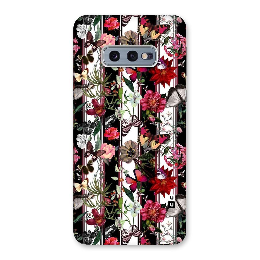 Butterfly Flowers Back Case for Galaxy S10e