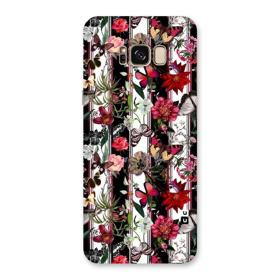 Butterfly Flowers Back Case for Galaxy S8 Plus