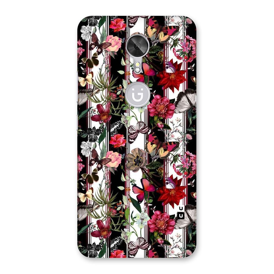 Butterfly Flowers Back Case for Gionee A1