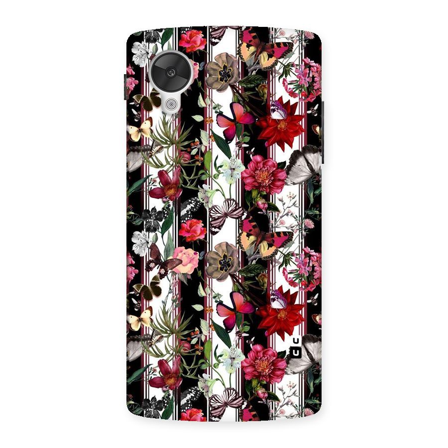 Butterfly Flowers Back Case for Google Nexsus 5