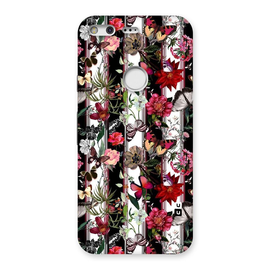 Butterfly Flowers Back Case for Google Pixel
