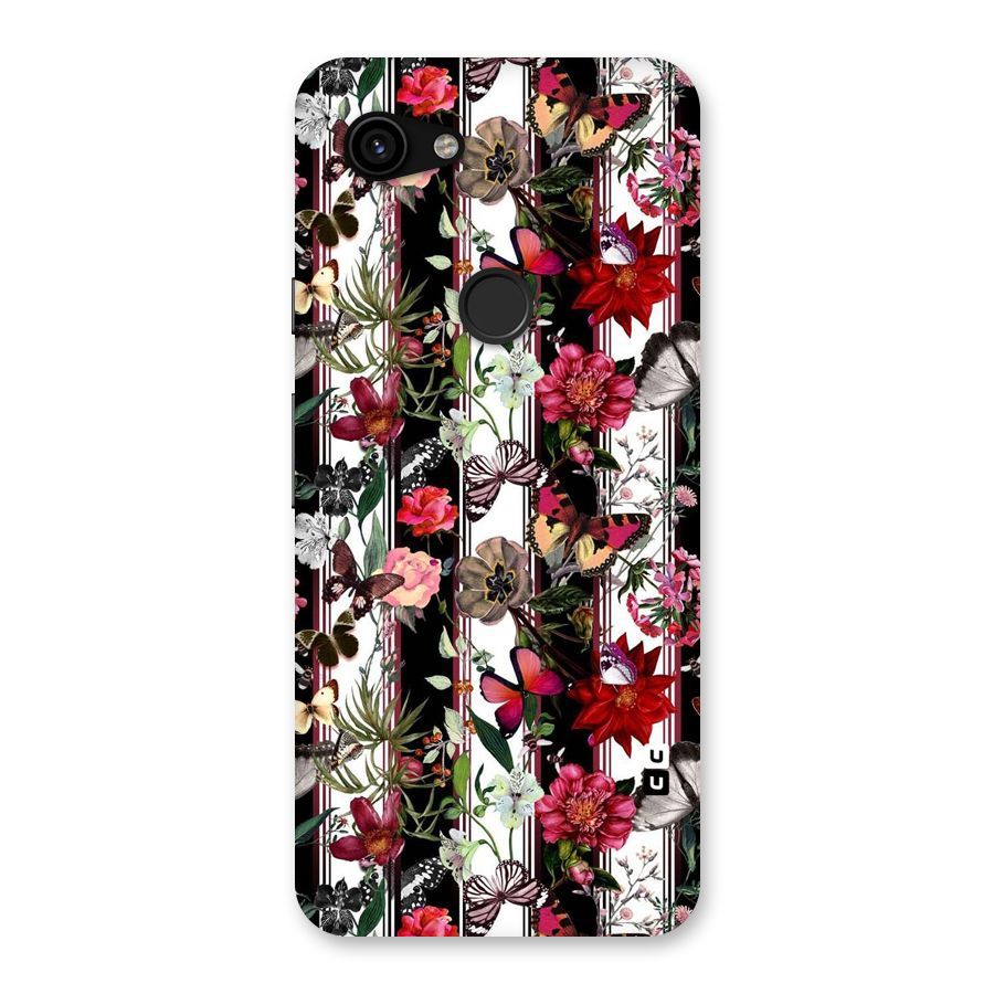 Butterfly Flowers Back Case for Google Pixel 3a