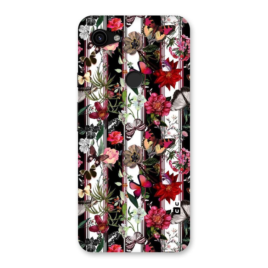 Butterfly Flowers Back Case for Google Pixel 3a XL