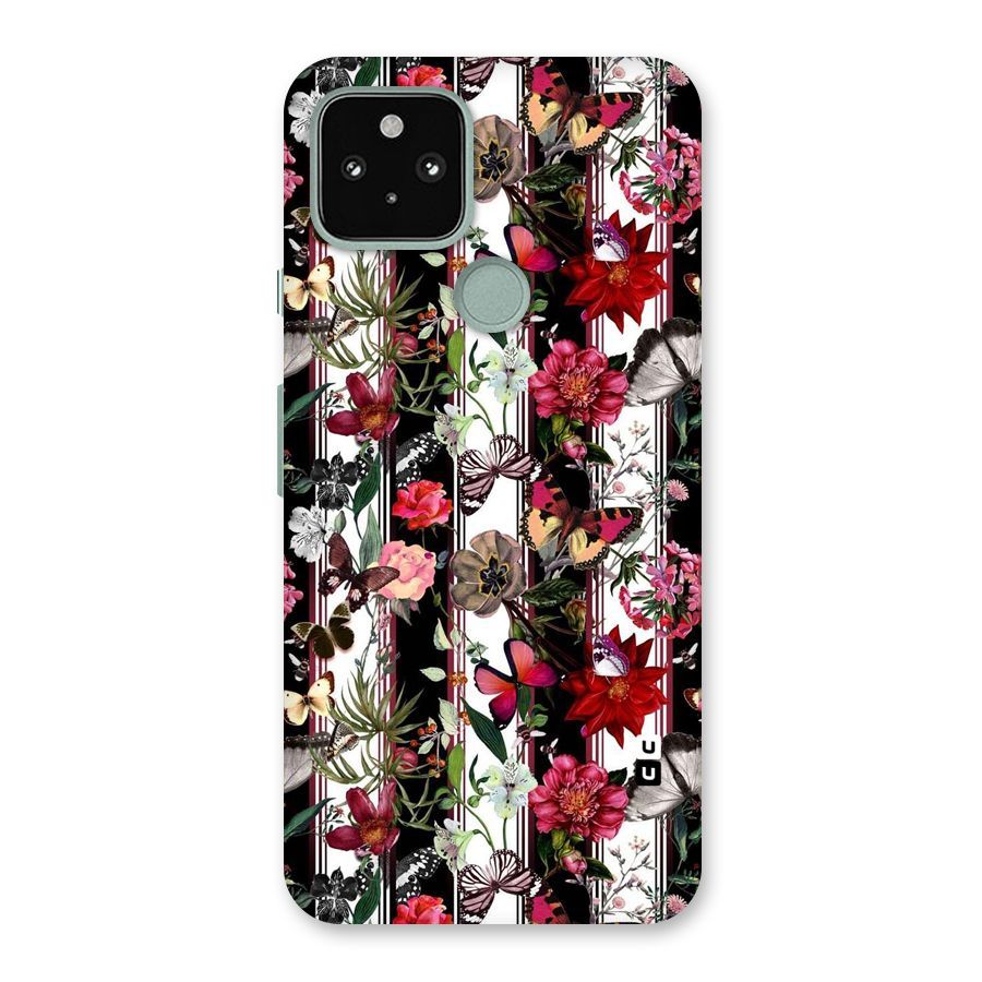 Butterfly Flowers Back Case for Google Pixel 5