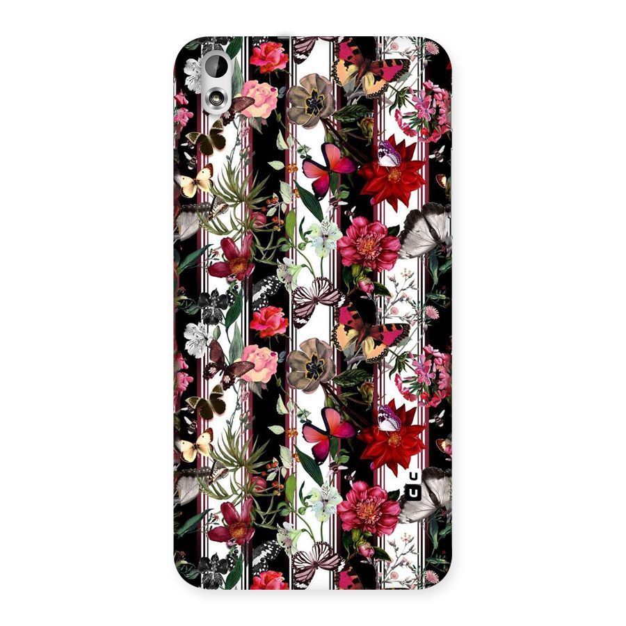 Butterfly Flowers Back Case for HTC Desire 816g