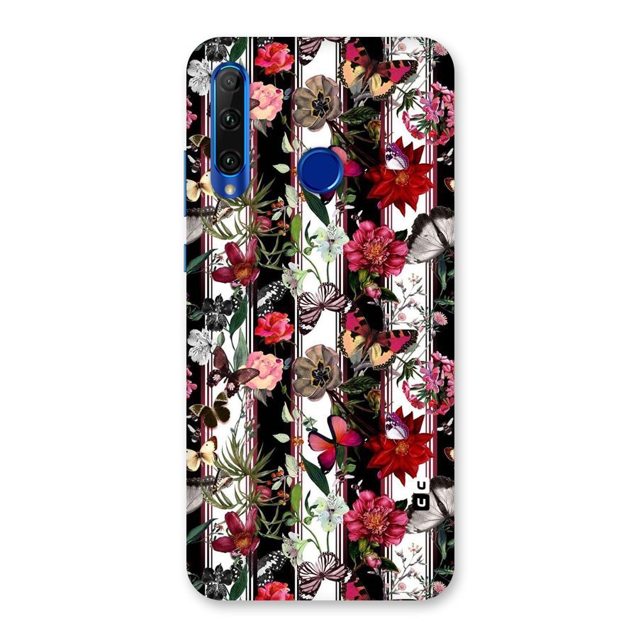 Butterfly Flowers Back Case for Honor 20i
