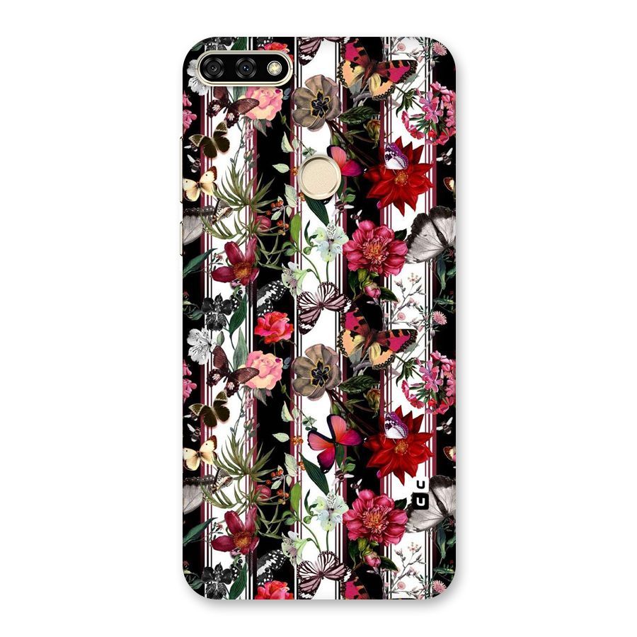 Butterfly Flowers Back Case for Honor 7A