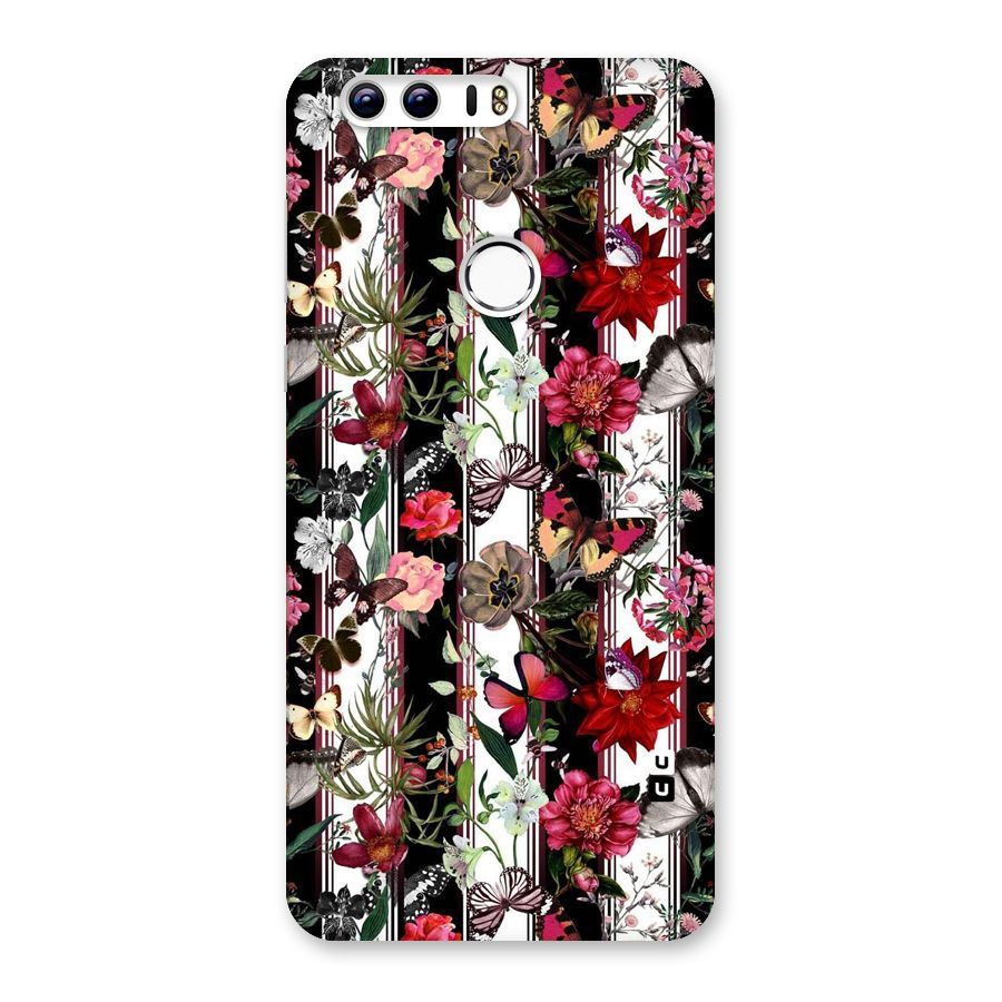 Butterfly Flowers Back Case for Honor 8