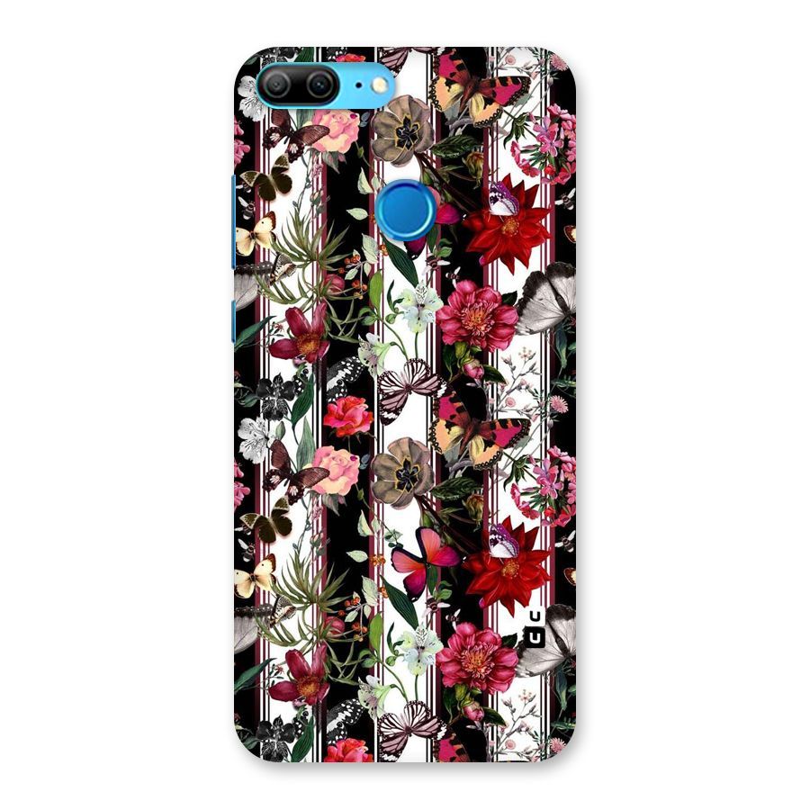 Butterfly Flowers Back Case for Honor 9 Lite