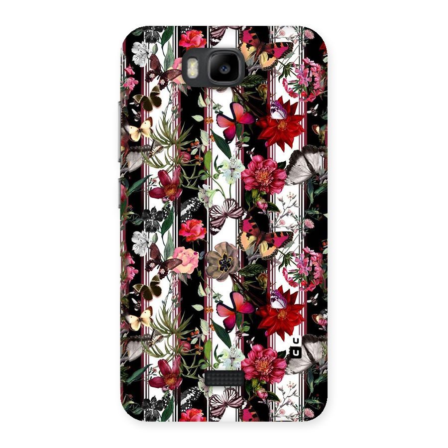 Butterfly Flowers Back Case for Honor Bee