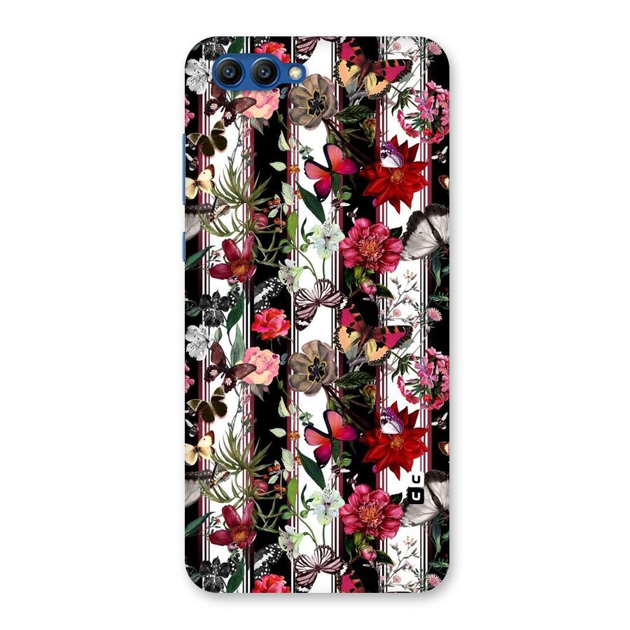 Butterfly Flowers Back Case for Honor View 10
