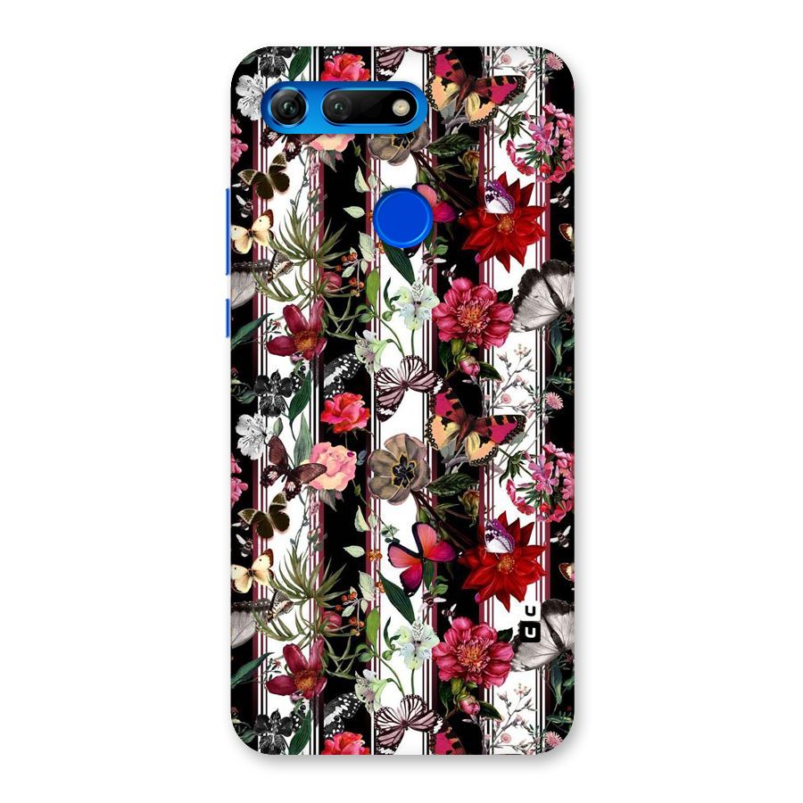 Butterfly Flowers Back Case for Honor View 20