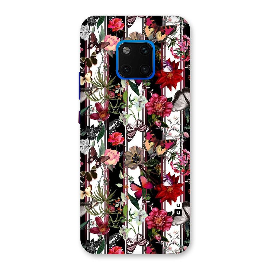 Butterfly Flowers Back Case for Huawei Mate 20 Pro