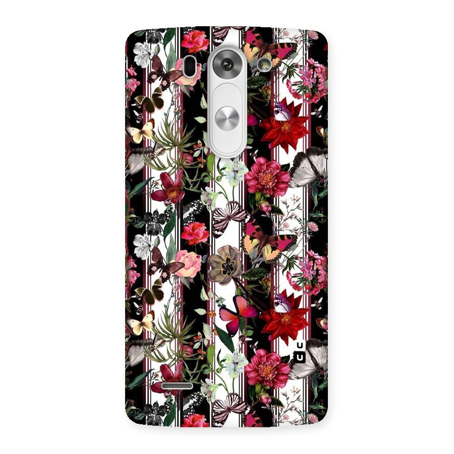 Butterfly Flowers Back Case for LG G3 Mini