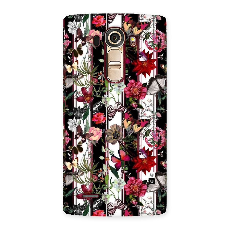 Butterfly Flowers Back Case for LG G4