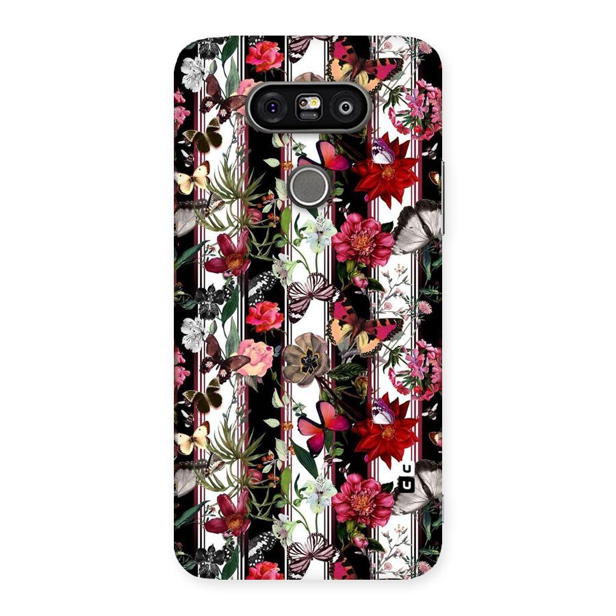 Butterfly Flowers Back Case for LG G5
