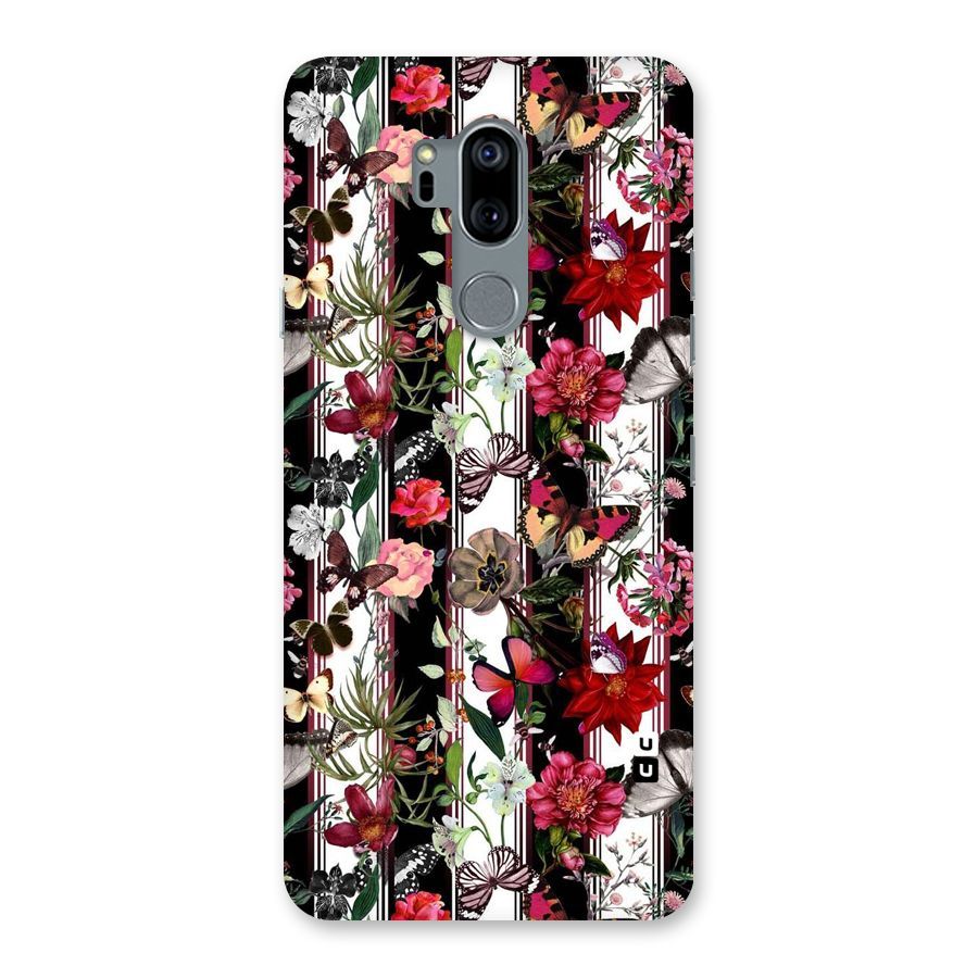 Butterfly Flowers Back Case for LG G7