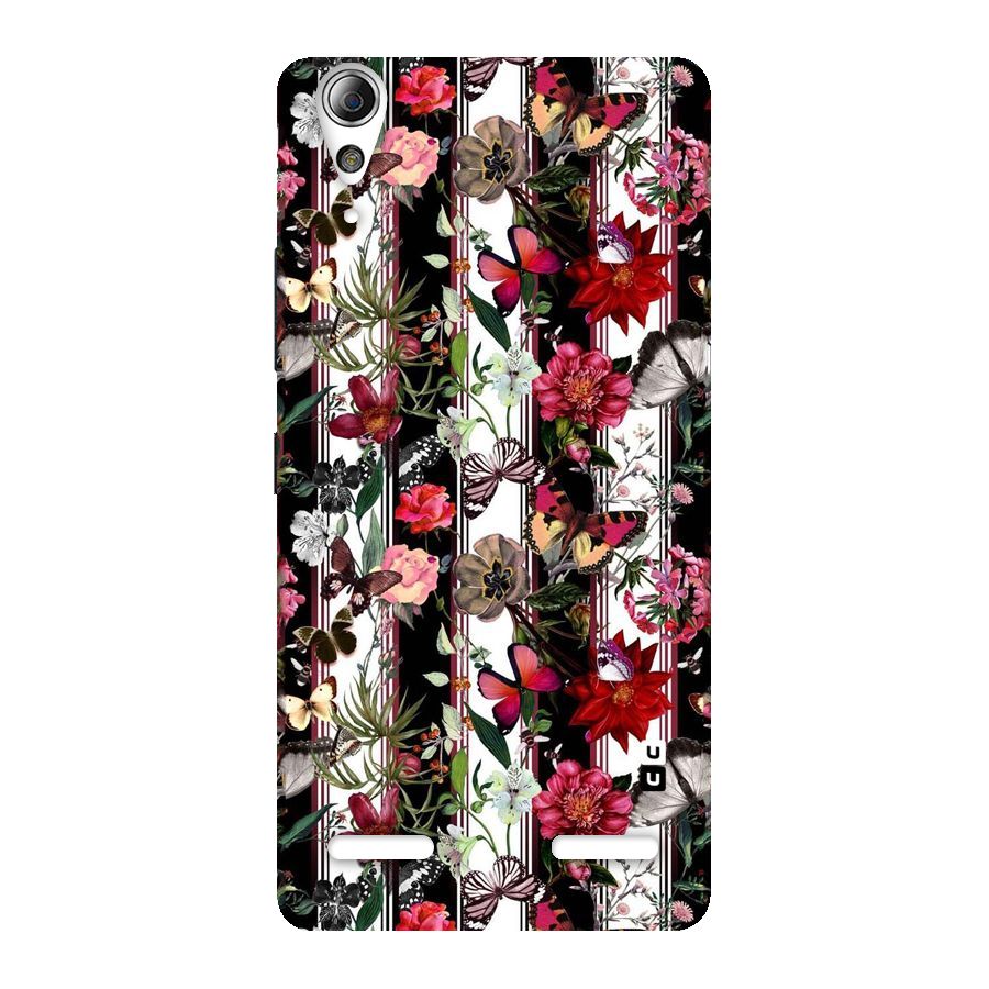 Butterfly Flowers Back Case for Lenovo A6000 Plus