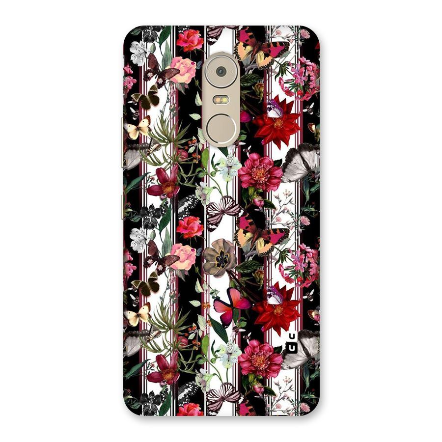 Butterfly Flowers Back Case for Lenovo K6 Note