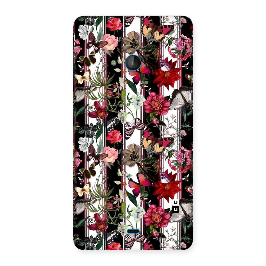 Butterfly Flowers Back Case for Lumia 540