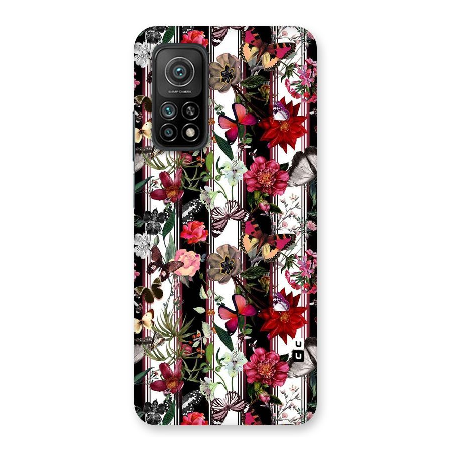 Butterfly Flowers Back Case for Mi 10T 5G