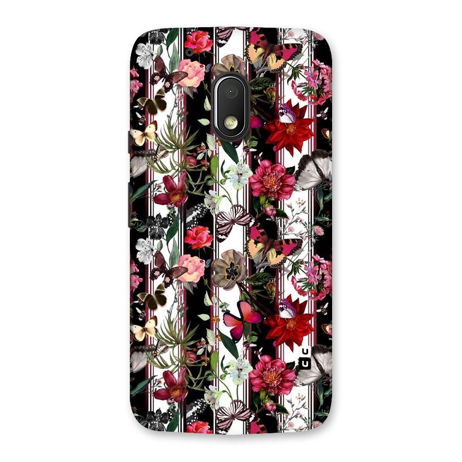 Butterfly Flowers Back Case for Moto G4 Play