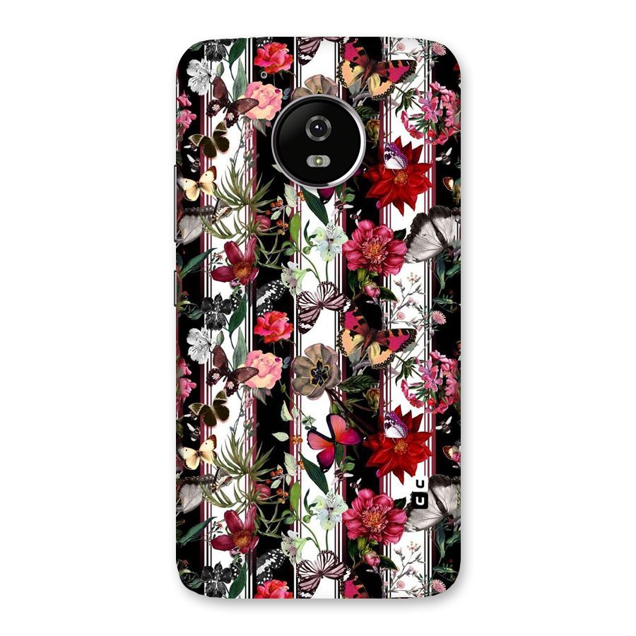 Butterfly Flowers Back Case for Moto G5