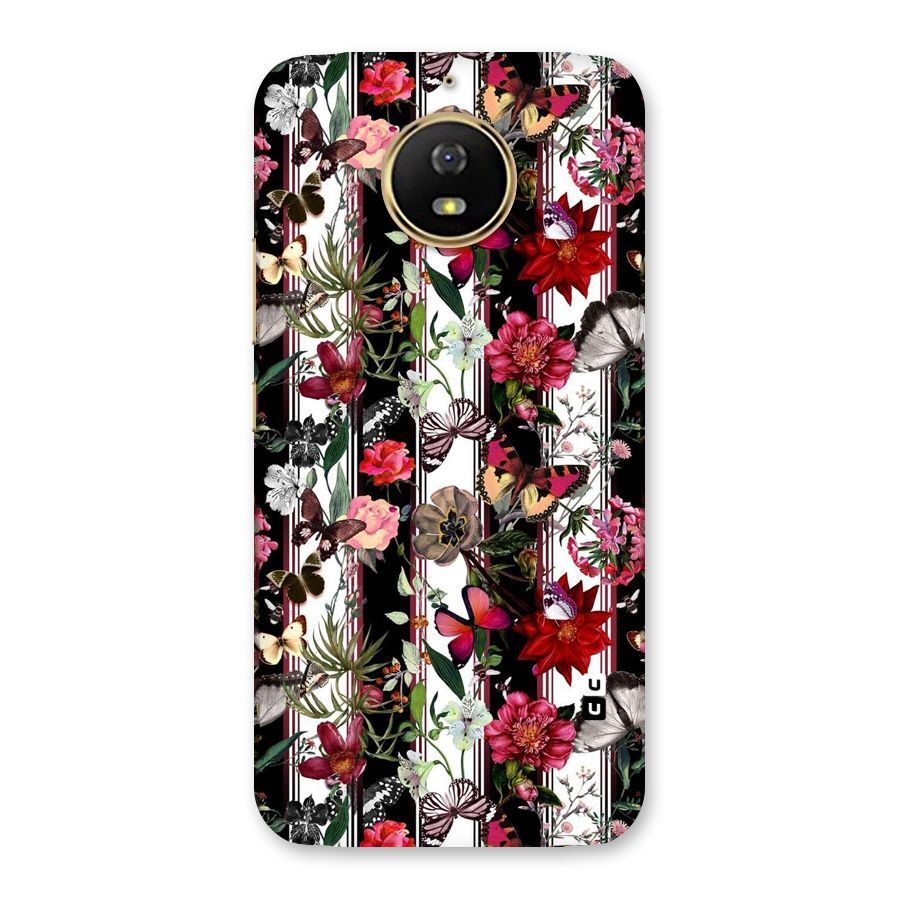 Butterfly Flowers Back Case for Moto G5s
