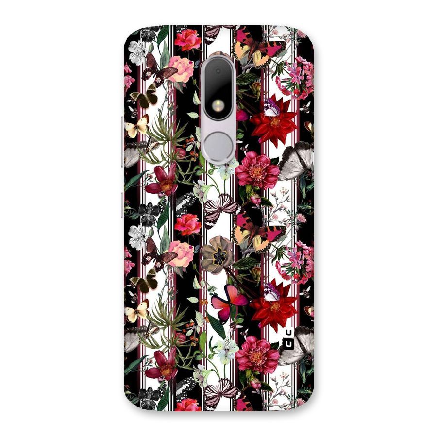 Butterfly Flowers Back Case for Moto M