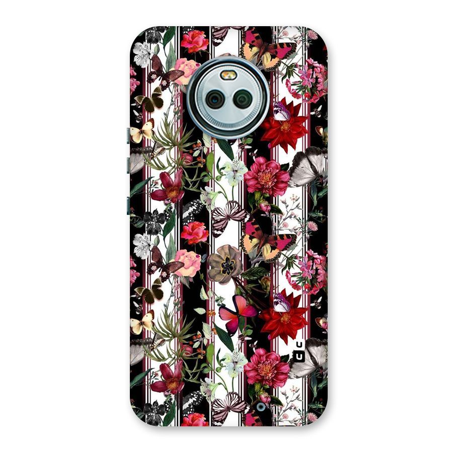Butterfly Flowers Back Case for Moto X4