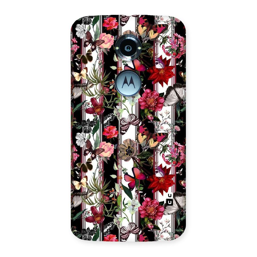 Butterfly Flowers Back Case for Moto X 2nd Gen
