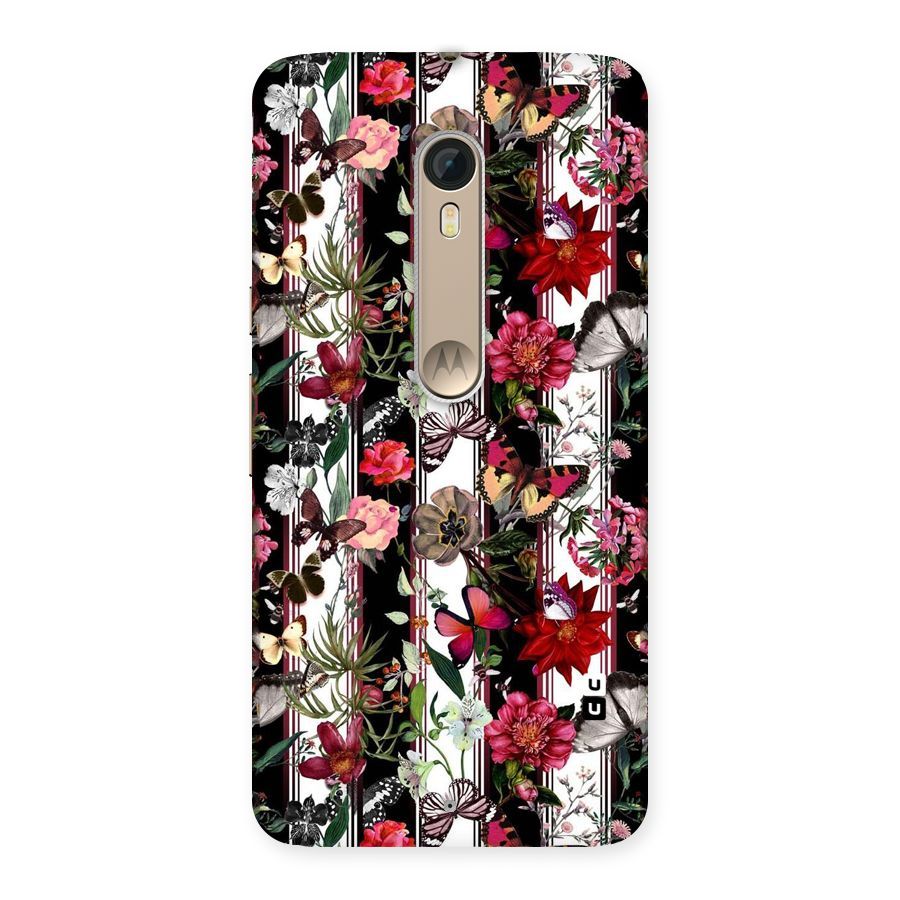 Butterfly Flowers Back Case for Motorola Moto X Style