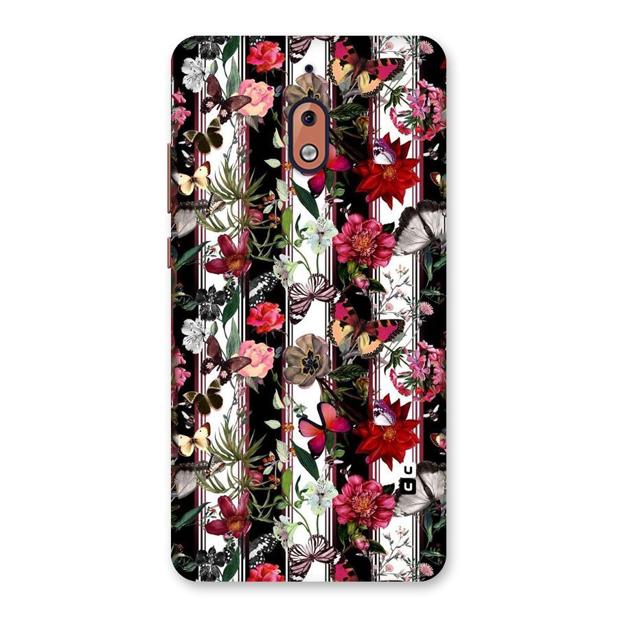 Butterfly Flowers Back Case for Nokia 2.1