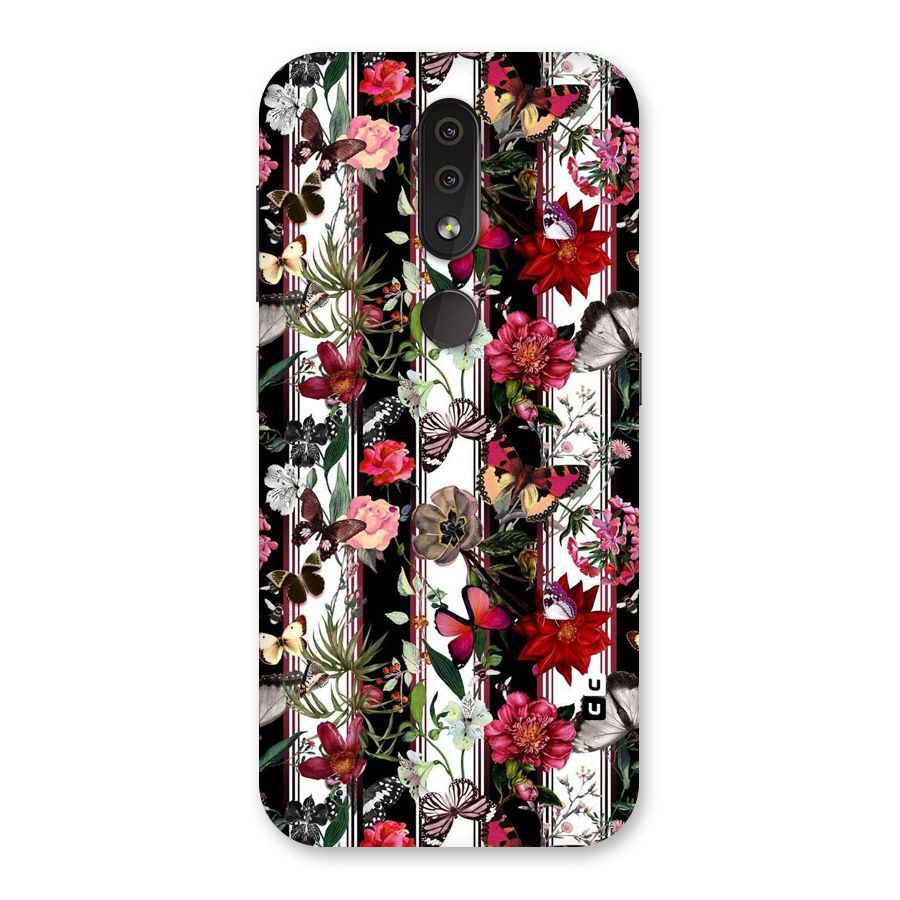 Butterfly Flowers Back Case for Nokia 4.2