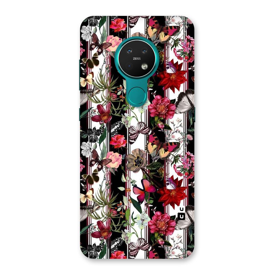 Butterfly Flowers Back Case for Nokia 7.2