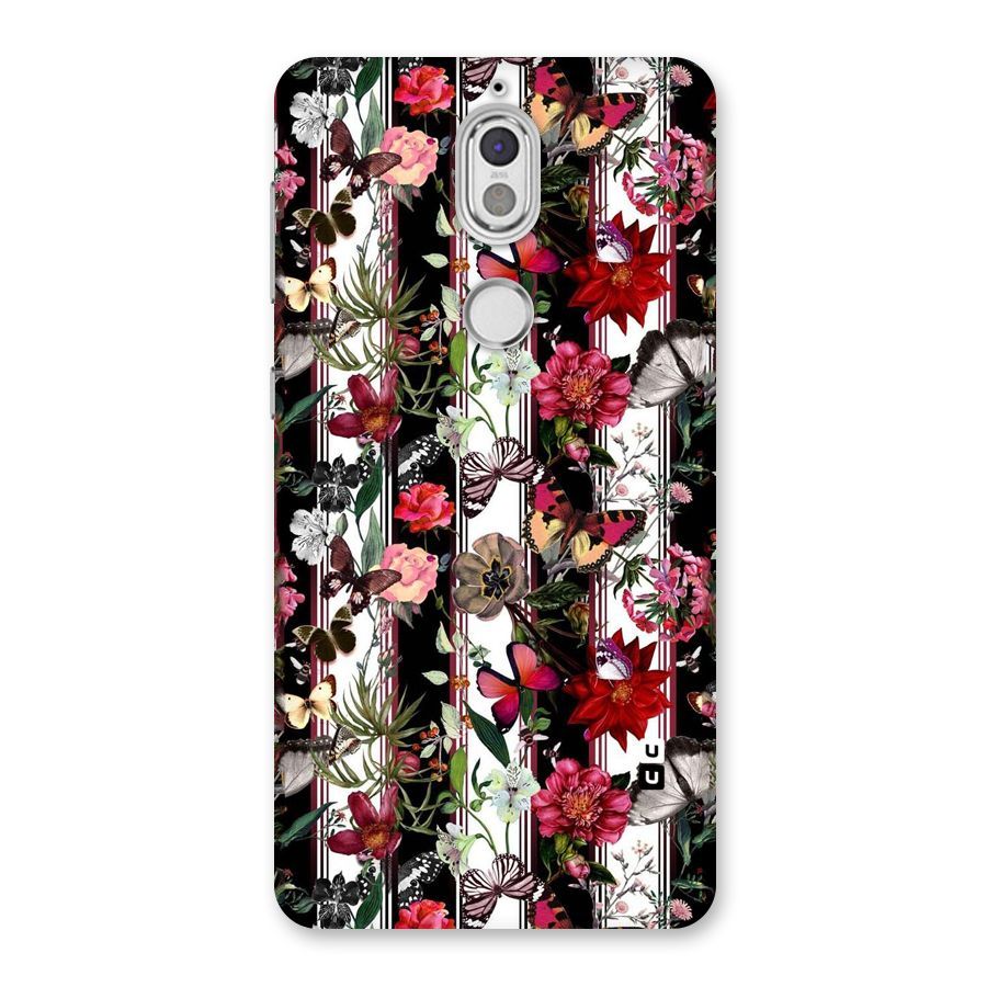 Butterfly Flowers Back Case for Nokia 7