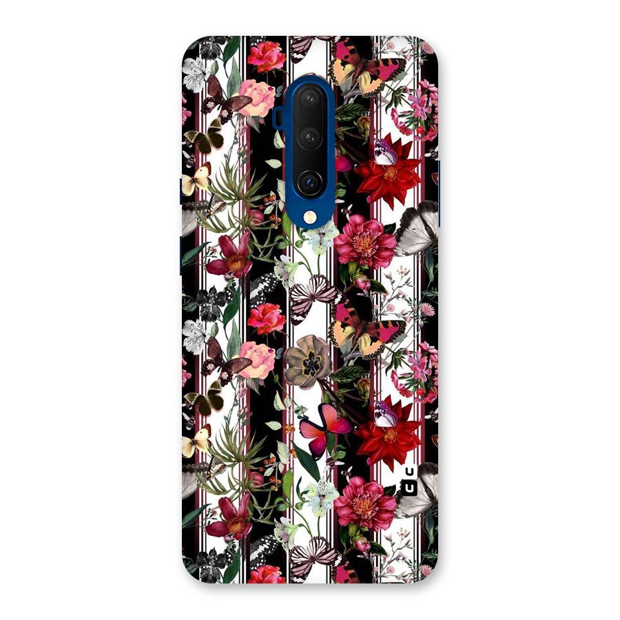 Butterfly Flowers Back Case for OnePlus 7T Pro