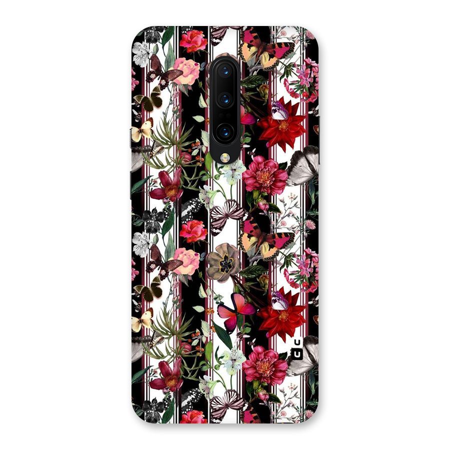 Butterfly Flowers Back Case for OnePlus 7 Pro