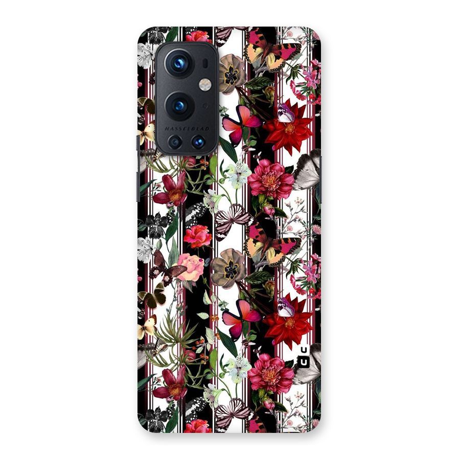 Butterfly Flowers Back Case for OnePlus 9 Pro