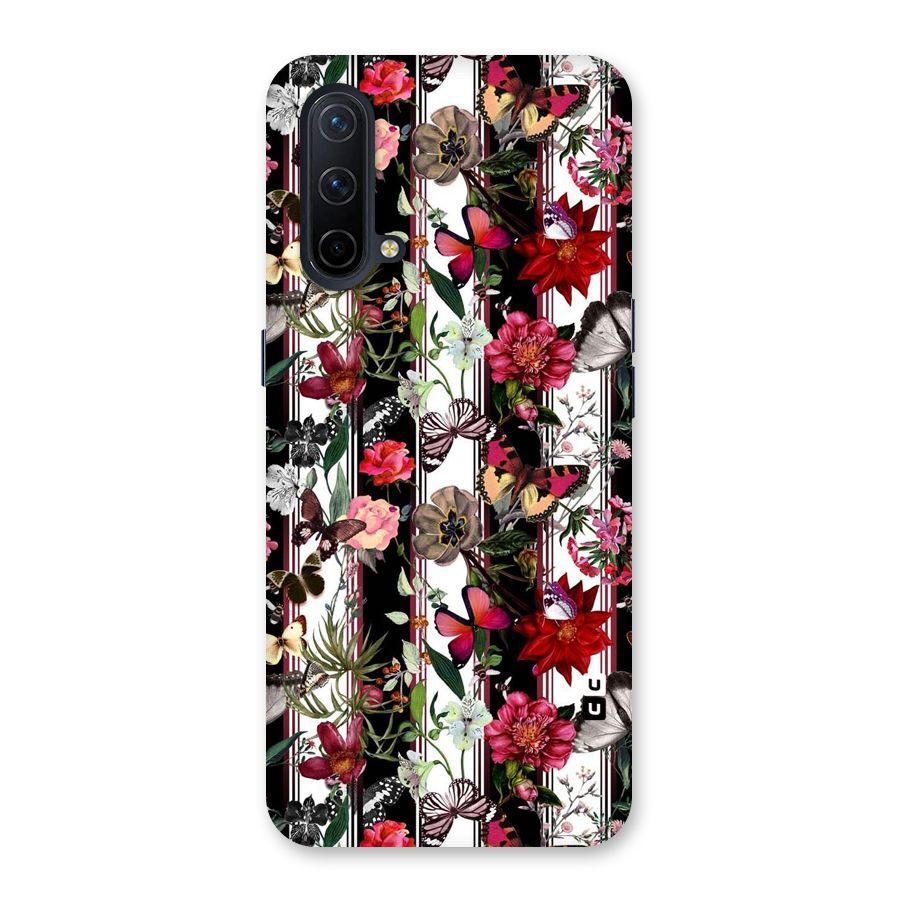 Butterfly Flowers Back Case for OnePlus Nord CE 5G
