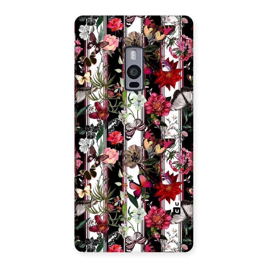 Butterfly Flowers Back Case for OnePlus Two