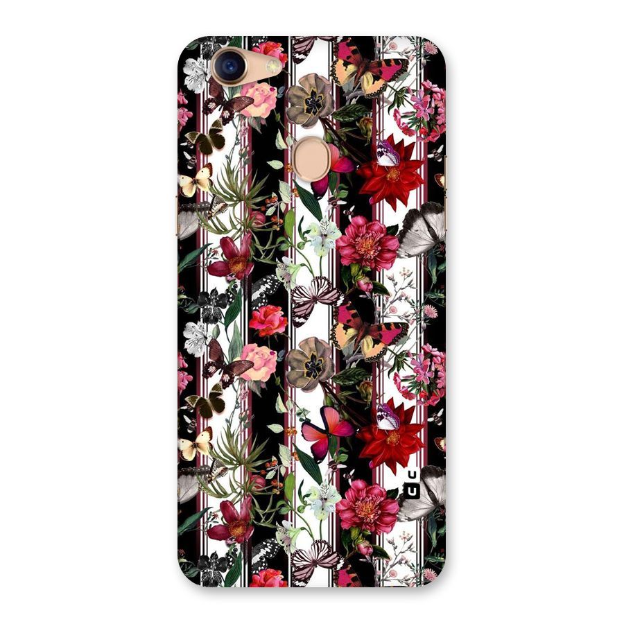 Butterfly Flowers Back Case for Oppo F5 Youth