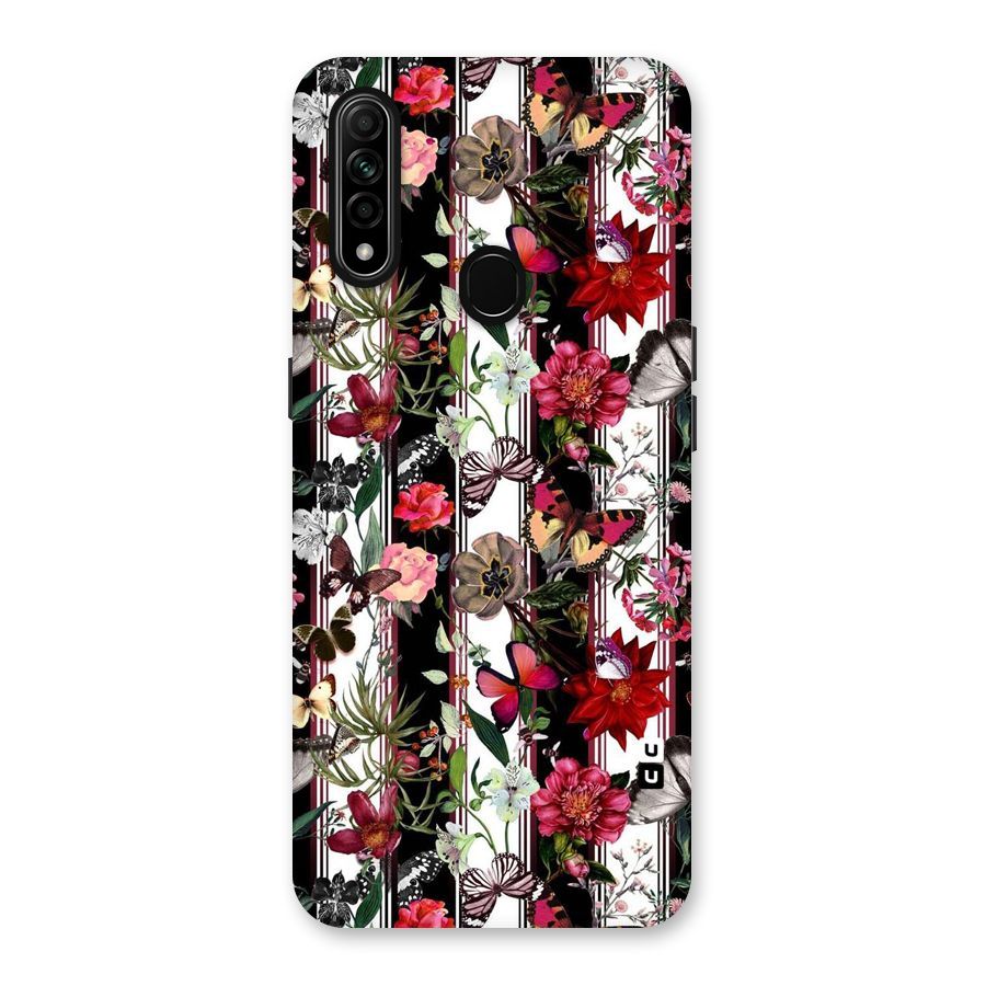 Butterfly Flowers Back Case for Oppo A31