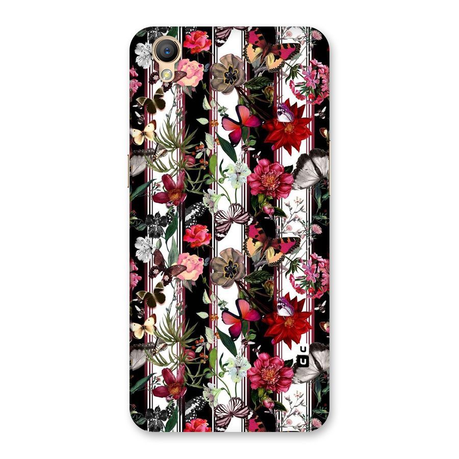 Butterfly Flowers Back Case for Oppo A37