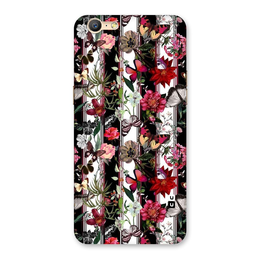 Butterfly Flowers Back Case for Oppo A39