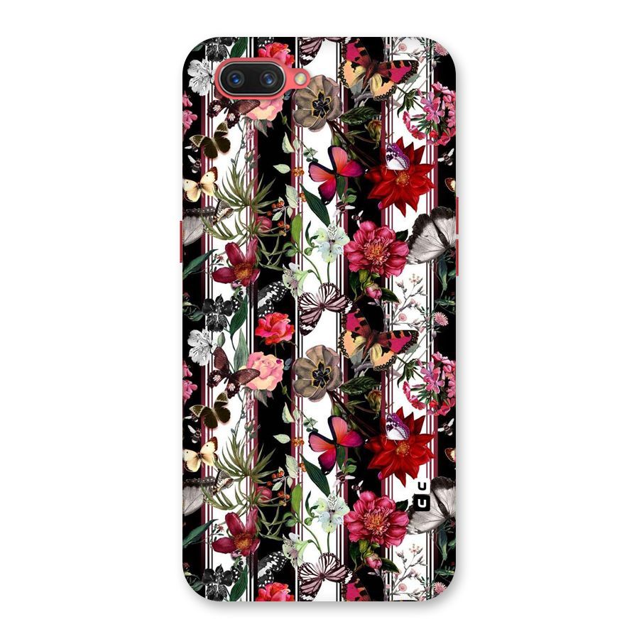 Butterfly Flowers Back Case for Oppo A3s