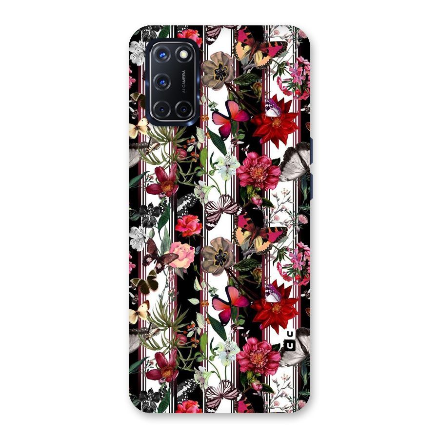 Butterfly Flowers Back Case for Oppo A52