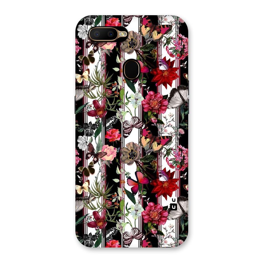Butterfly Flowers Back Case for Oppo A5s