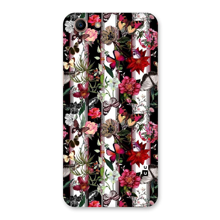 Butterfly Flowers Back Case for Oppo A83 (2018)